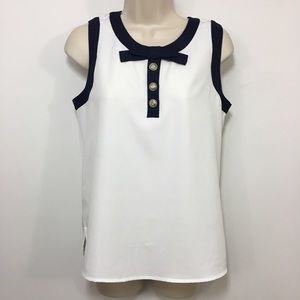 KARL LAGERFELD PARIS sleeveless top size XS bow